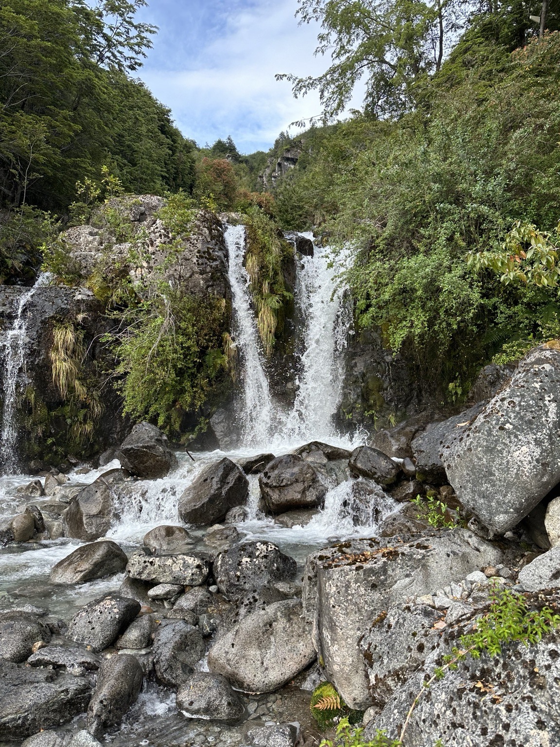 Beside the waterfall