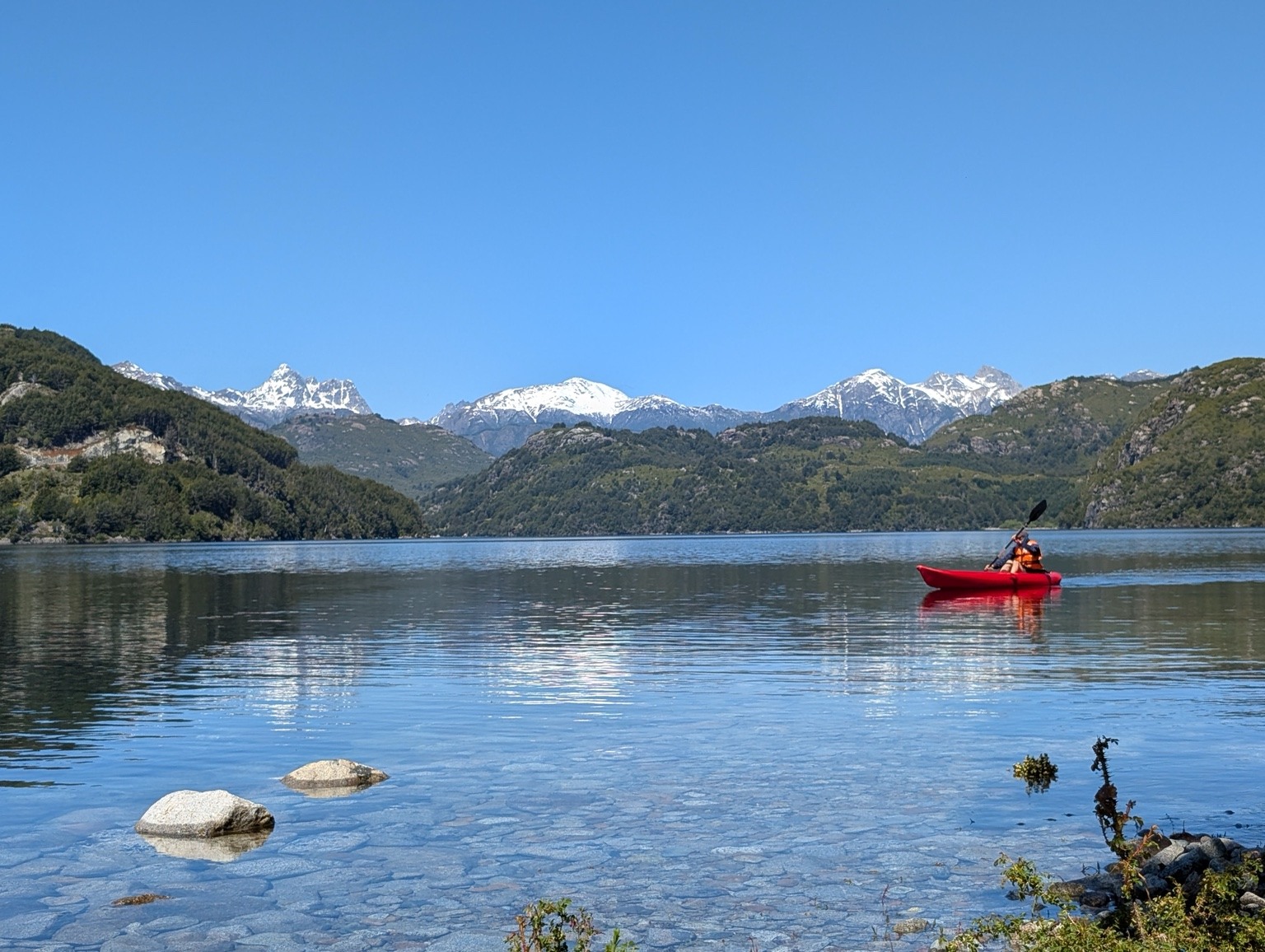 Across the lake