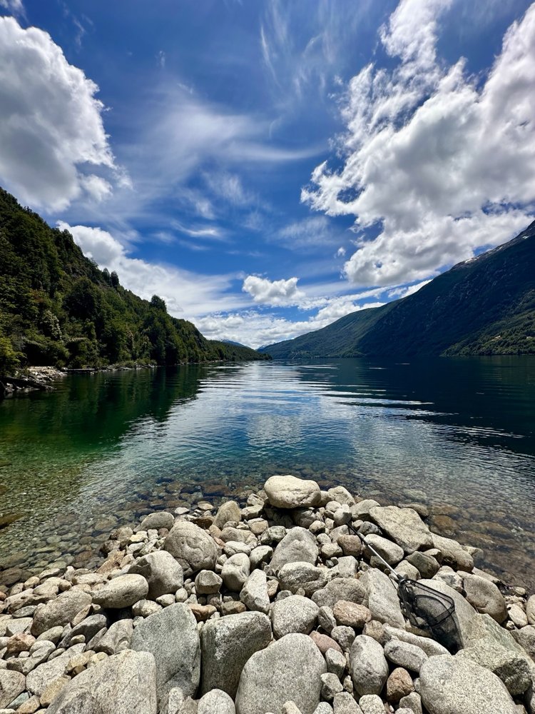 The rocky shore